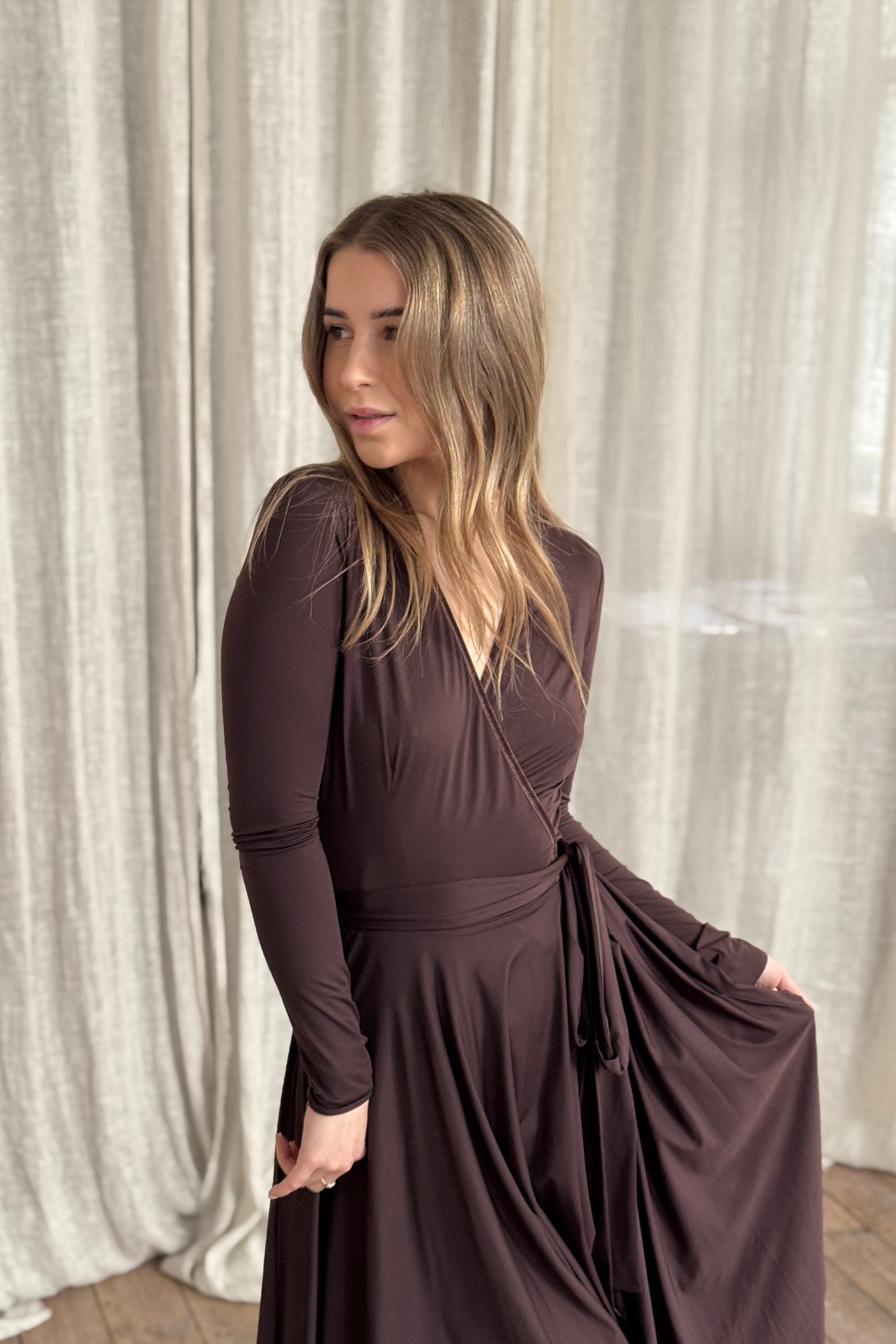 Mocha Whisper Dress