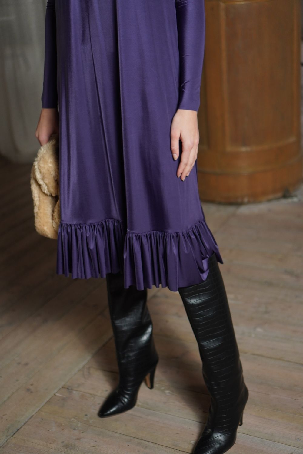 Magic Touch Stretch Jersey kleita violeta