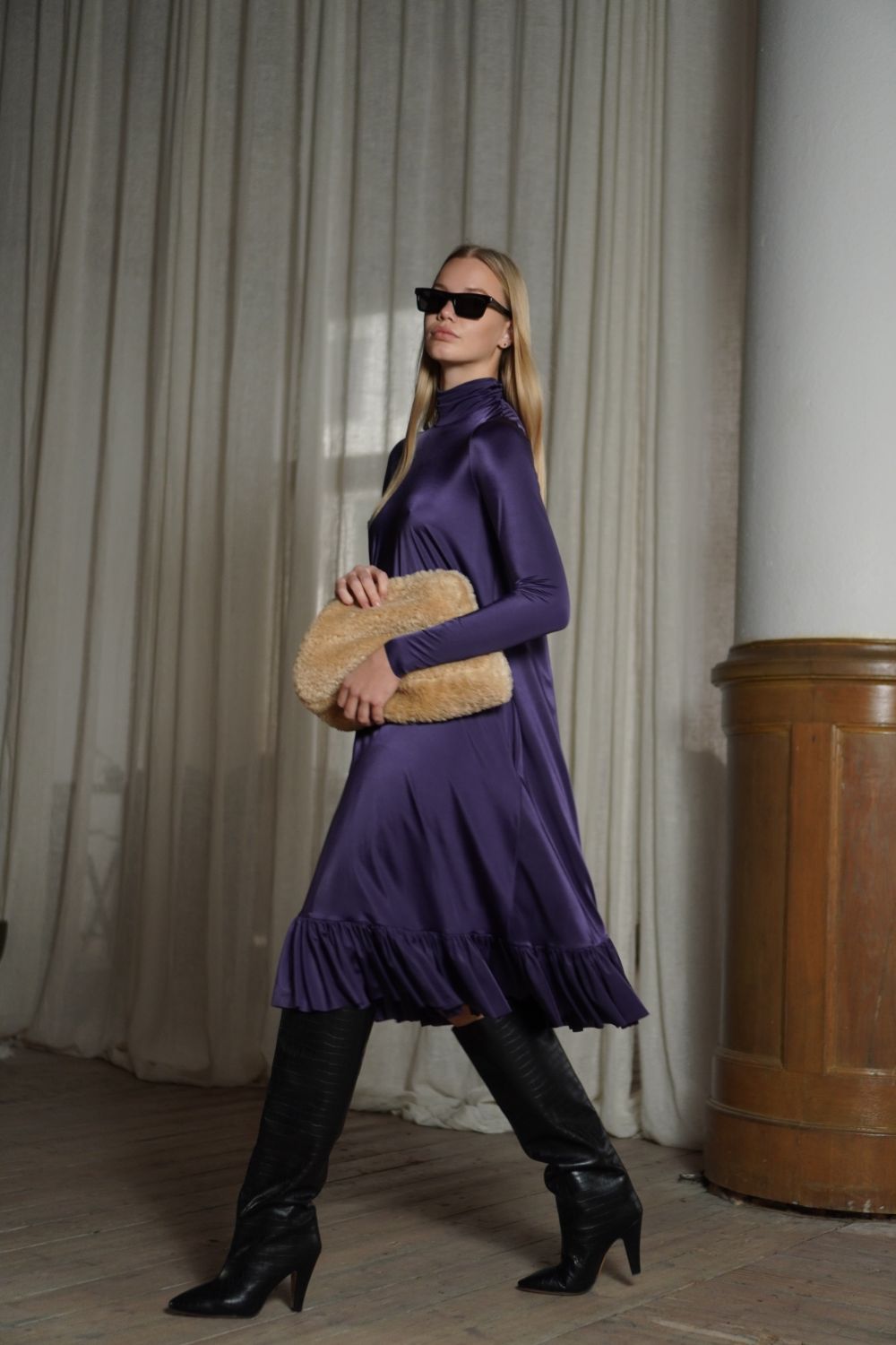 Magic Touch Stretch Jersey kleita violeta