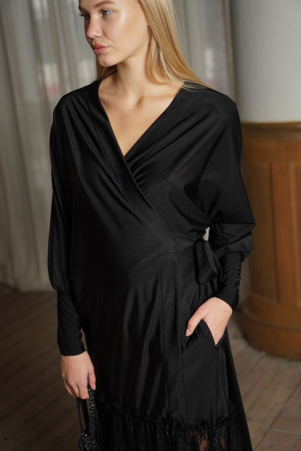 Mad About You Wrap Stretch Jersey Dress