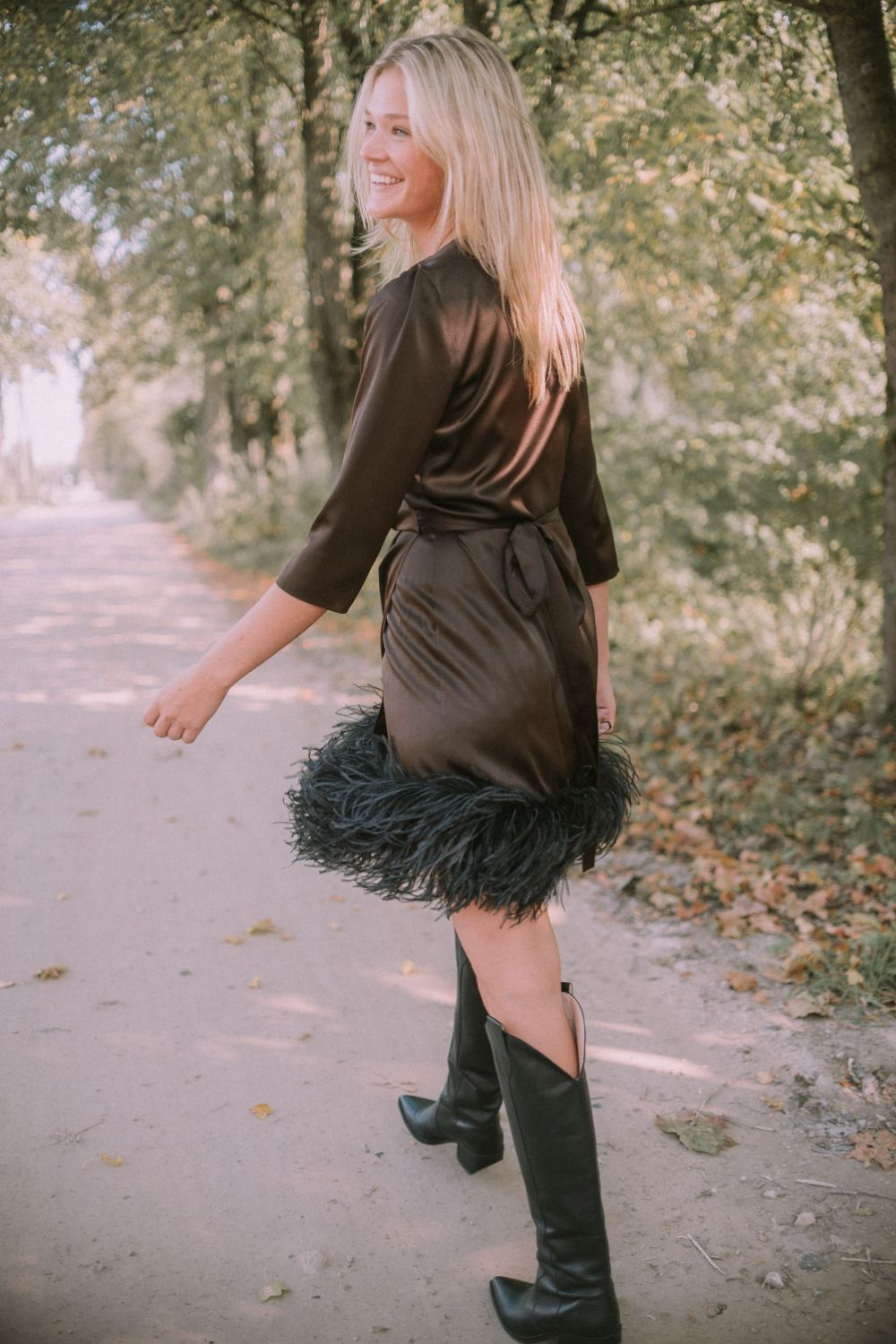  Deep Sea Silk Mini Gown Product SIA Glamoralle