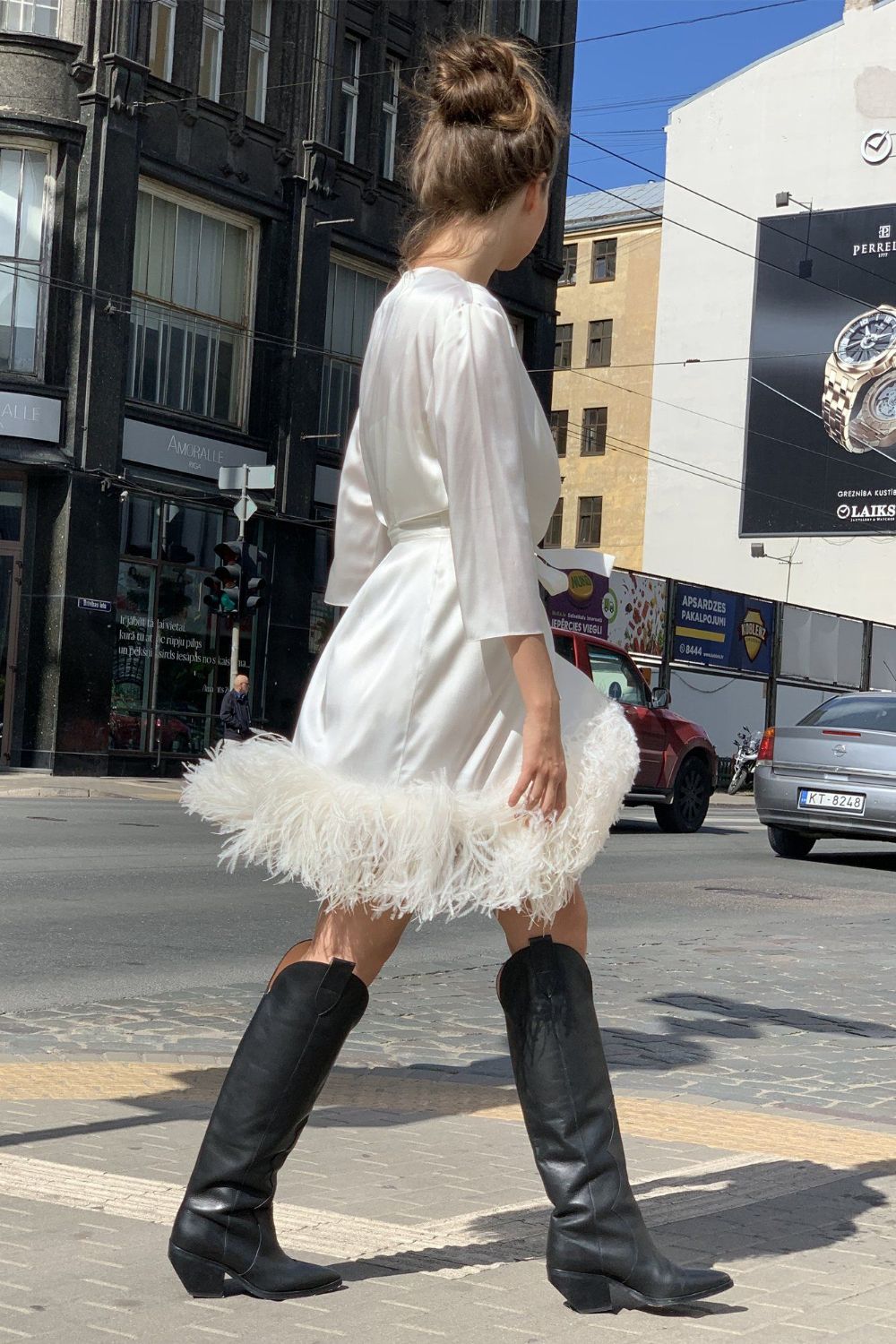  Deep Sea Silk Mini Gown Product SIA Glamoralle