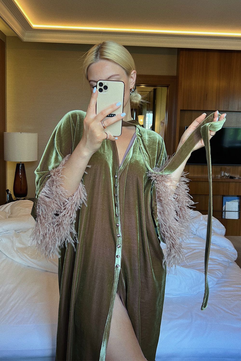  Me Before You Robe Olive Product SIA Glamoralle