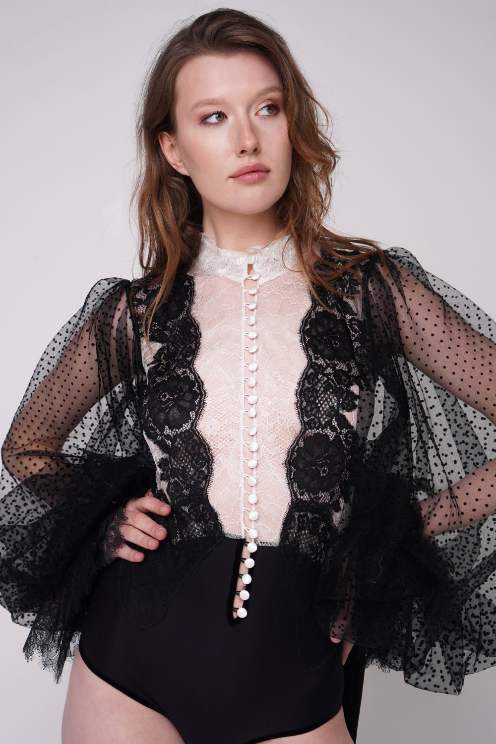  Royal Miracle Bodysuit Black Product SIA Glamoralle